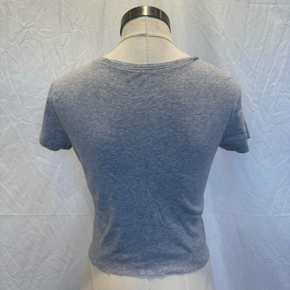 Basic Preppy Gray Cropped Baby Tee by Tommy Hilfiger - Picture 5 of 6